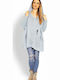 PeeKaBoo 30055 Women's Tunic Dress Long Sleeve with Hood Sky Blue 114562