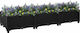 vidaXL Blumenkasten 120x23cm in Schwarz Farbe 316528