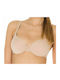 DIM Bra with Banella and Lightweight Cup C and D enhancement in Beige Color