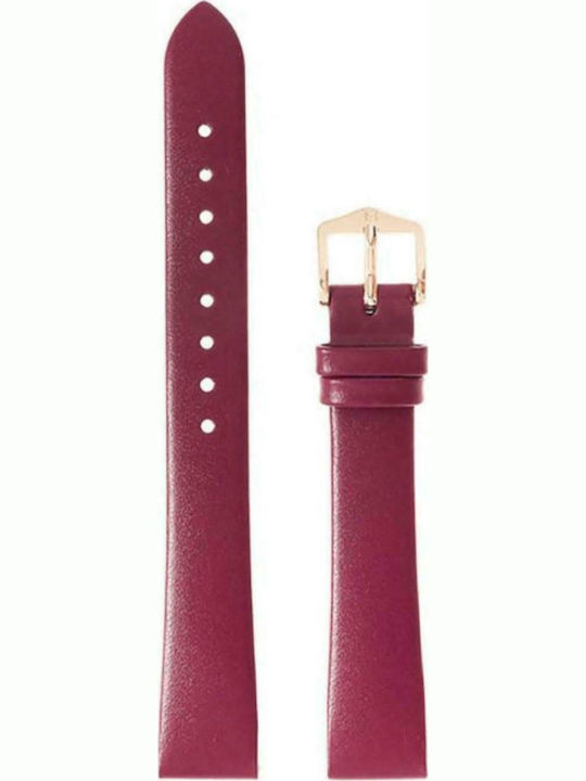 Hirsch Wild Calf Leather Strap Purple 12mm