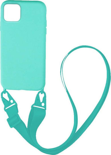 Sonique Carryhang Liquid Strap Back Cover Silicon 0.5mm cu Curea Albastru deschis (iPhone 11 Pro Max)
