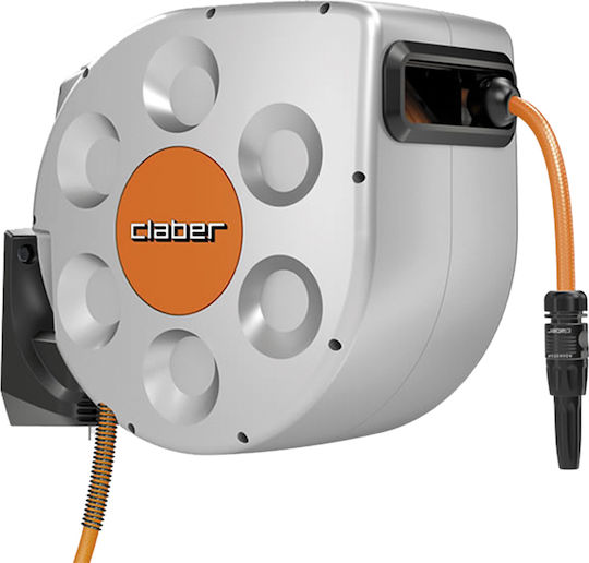 Claber Rotoroll Evolution Automatic Wall Mounted Garden Hose Box With 20m Hose
