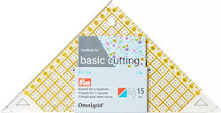 Prym Χάρακας Τρίγωνο Ραπτικής για Patchwork & Quilting 230x125mm