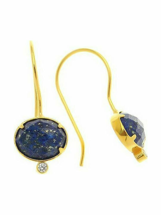 Arteon Earrings made of Silver Gold Plated with Stones