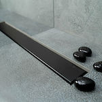 Pestan Confluo Frameless Stainless Steel Channel Floor Black