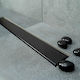 Pestan Confluo Frameless Siphon Black Matte Kanal Boden Schwarz