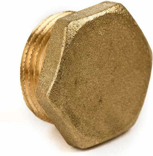 Male Cap Brass 3/4"