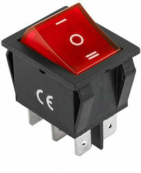 DM Pro IRS-203-1C DM-0046-203 Comutator Balansoar Cu Iluminare Roșu