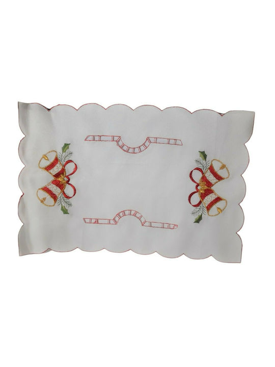 XMASfest Χριστουγεννιάτικο Plăcuțe de masă Textil Roșu M43xL28cm 1buc