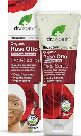 Dr.Organic Rose Otto Scrub pentru Față 125ml