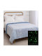 Silk Fashion Decke Sherpa Space Leuchtend Hellblau 170x220cm