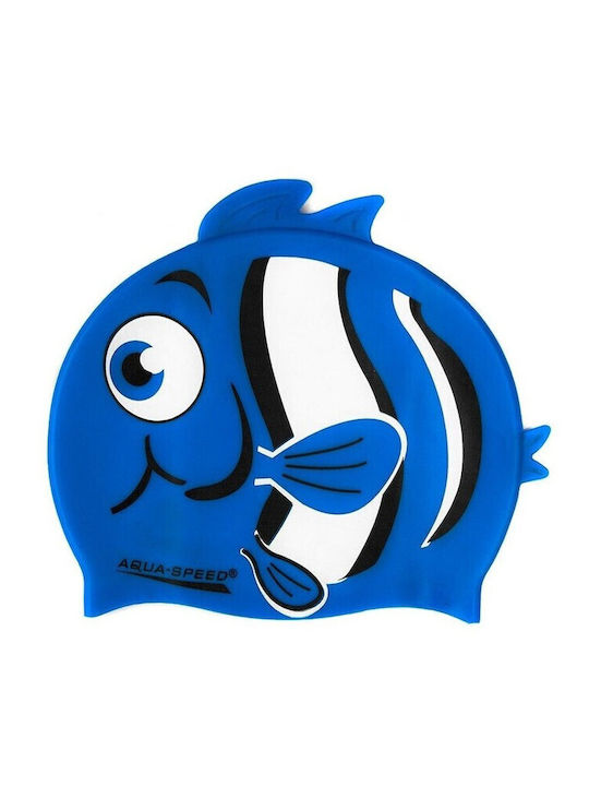 Aquaspeed Zoo Nemo Σκουφάκι Κολύμβησης Παιδικό από Σιλικόνη Μπλε