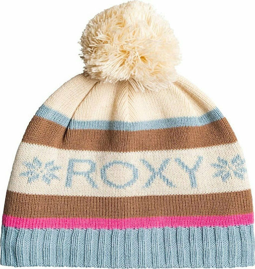 Maeley Knitted Beanie Cap Beige