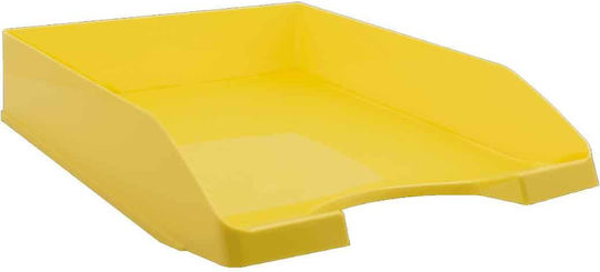 Metron Plastic Filing Tray Yellow 16x35x6.5cm