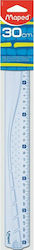 Maped Ruler Plastic Transparent 30cm Graphic