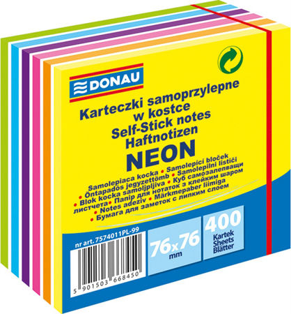 Donau Sticky Note Pads in Cube 400 Sheets 7.6x7.6pcs