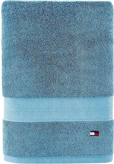 Tommy Hilfiger Handtuch Legend 40x60εκ. Ice Blue Gewicht 540gr/m²