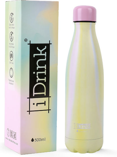 I-Total i Drink Sticlă Termos Oțel inoxidabil Fără BPA 500ml Multicolor