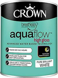Crown Ριπολίνη Aquaflow 0.75lt Λευκό Γυαλιστερό