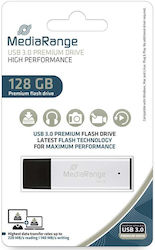 MediaRange 128GB USB 3.0 Stick Silber