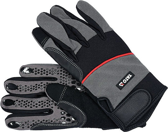 Yato Gloves for Work Gray Synthetic Leather 1pcs