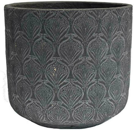 Atmosphera Marakesh Übertopf Keramik Gray 25x25x21εκ.