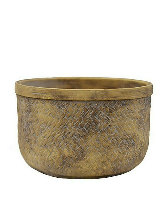 Plastona Weave Antique Pot Beige 22x22x14.5cm 00.03.35610