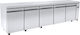 Niki Inox Ψυγείο Πάγκος χωρίς Μοτέρ Υ88xΠ240xΒ60cm