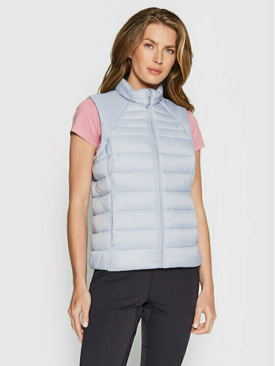 4F Women's Short Puffer Jacket for Winter Light Blue