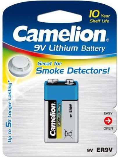 Camelion Smoke Detectors Μπαταρία Λιθίου 9V Για Ανιχνευτές Καπνού & Συστήματα Ασφαλείας 1τμχ