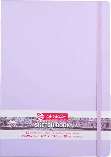 Royal Talens Μπλοκ Σχεδίου Sketchbook Art Creation Sketch Book Pastel Violet A4 21x29.7cm 80 Φύλλα