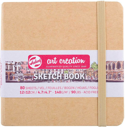 Royal Talens Μπλοκ Σχεδίου Sketchbook Art Creation Sketch Book Kraft 12x12cm 80 Φύλλα