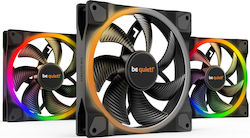 Be Quiet Light Wings Case Fan 140mm με ARGB Φωτισμό και Σύνδεση 4-Pin PWM 3τμχ