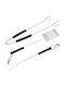TnS Set of 3 BBQ Tools with Carving Fork, Spatula, and Tongs 10040