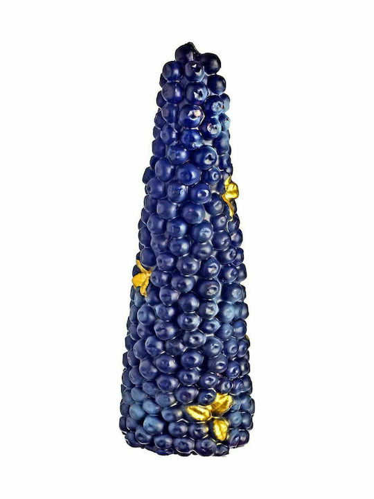 JK Home Decoration Christmas Blue Candle 27cm