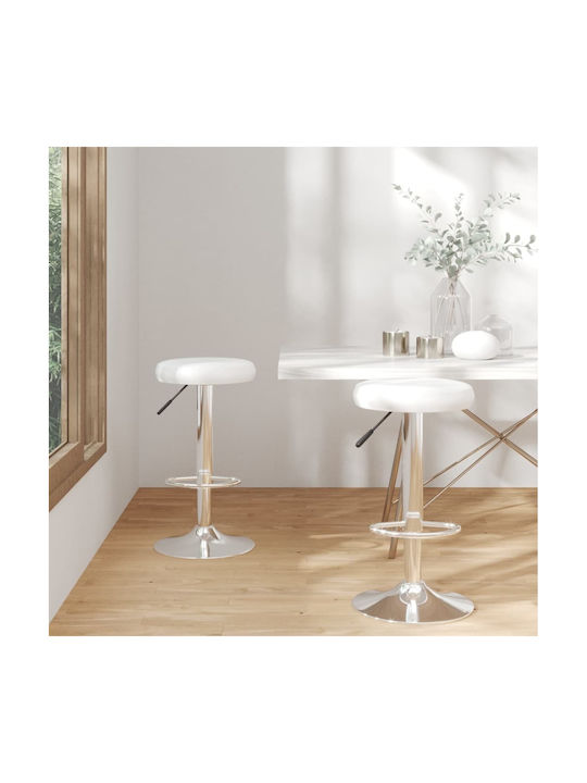 Hocker Bar mit Höhenverstellbar White 2Stück 31...