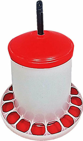 Plastic Feeder for Chickens and Poultry with Capacity 1.5kg 19x19x24cm.