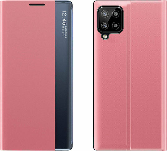 Hurtel Sleep Buchen Sie Synthetisches Leder / Kunststoff Rosa (Galaxy A22 4G)