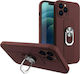 Hurtel Ring Back Cover Σιλικόνης Καφέ (iPhone 1...
