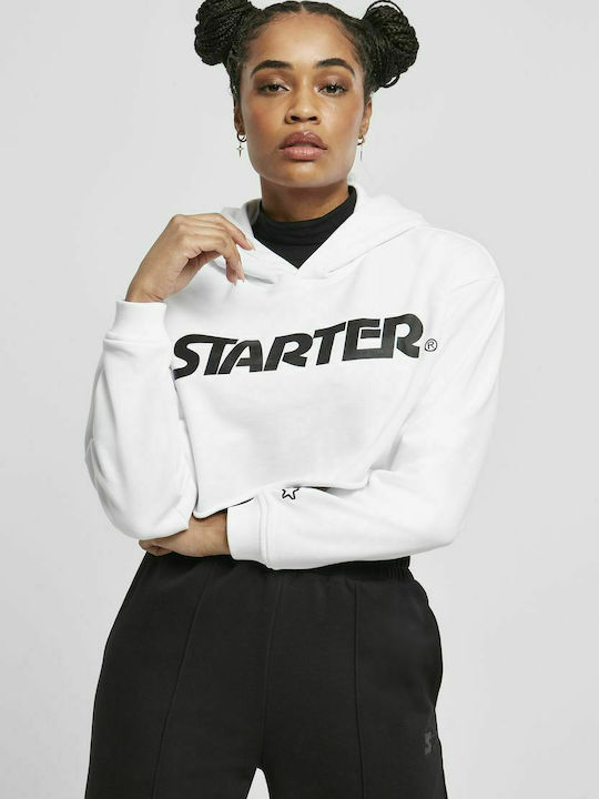 Starter Ladies Hoody White Λευκό Cropped Γυναικ...
