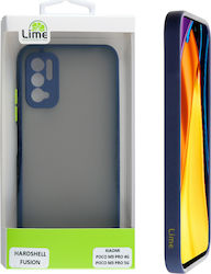 Lime Hardshell Camera Guard Back Cover Πλαστικό / Σιλικόνης Ανθεκτική Blue with Yellow Keys (Poco M3 Pro)