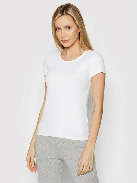 4F Damen Sport T-Shirt Weiß