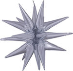 Balloon Foil Jumbo Star Silver Multi Magic Star 76cm