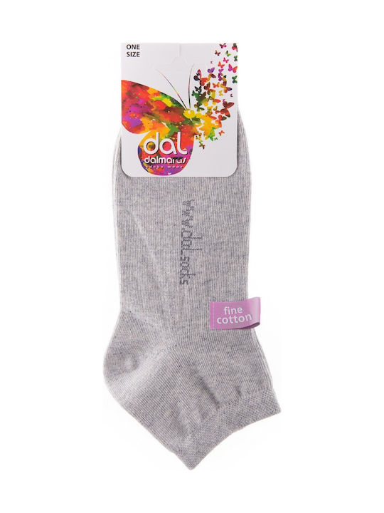Dal 904L Damen Einfarbige Socken Gray 1Pack