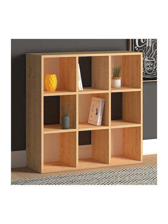 Bookcase Cube Oak 90x30x90cm
