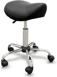 ICosmetics Räder Hocker mit Höhe 64cm Schwarz