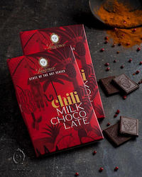Laurence - Galerie de Chocolat Σοκολάτα Γάλακτος Τσίλι 80gr Laurence - Galerie de Chocolat Σοκολάτα Γάλακτος Τσίλι 80gr