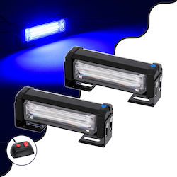 GloboStar Pro Series Μπάρες Σήμανσης Οχήματος Αστυνομίας για Αυτοκίνητα & Φορτηγά 13 Προγραμμάτων Φωτισμού 2τμχ LED 10-30V - Μπλε GloboStar Pro Series Μπάρες Σήμανσης Οχήματος Αστυνομίας για Αυτοκίνητα & Φορτηγά 13 Προγραμμάτων Φωτισμού 2τμχ LED 10-30V - Μπλε