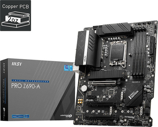 MSI Pro Z690-A Motherboard ATX with Intel 1700 Socket