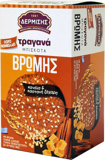 Dermisis Biscuits Oats Crunchy Cinnamon & Castane Sugar 1pcs 160gr